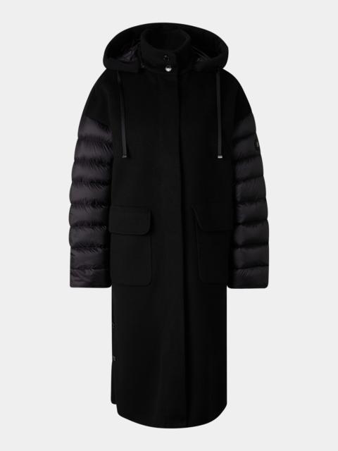 BOGNER Trisha Reversible Down Coat in Black