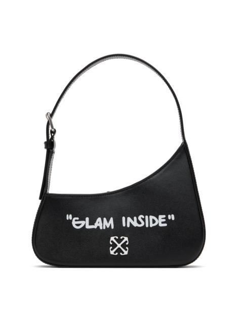 Off-White Black Jitney Quote Shoulder Bag