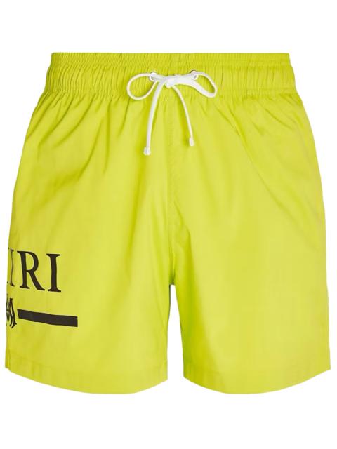 AMIRI MA Bar Logo Swimshorts "Yellow" PF22MSB002 360