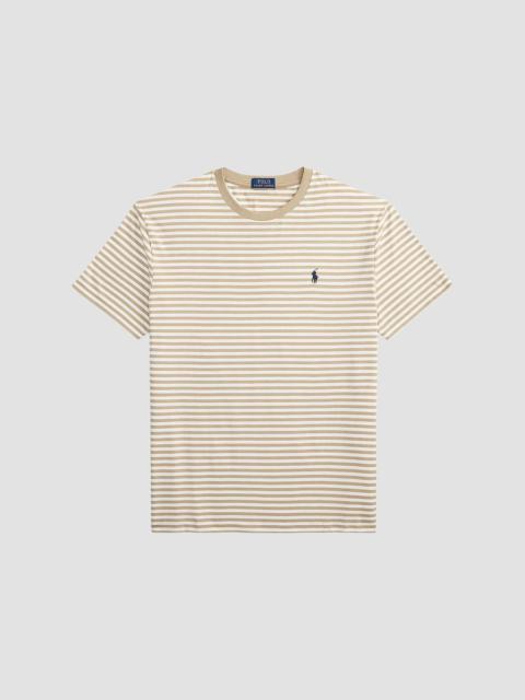 Polo Ralph Lauren Men's Classic-Fit Striped Jersey T-Shirt - Vintage Khaki White