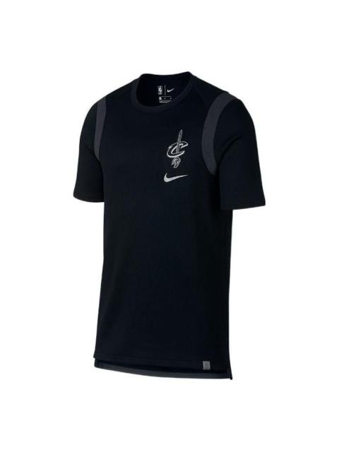 Nike Men's Nike Cleveland Cavaliers Logo Basketball Short Sleeve Black T-Shirt 859668-010