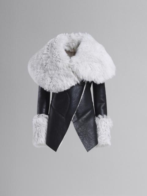 Marni BLACK SHEARLING JACKET