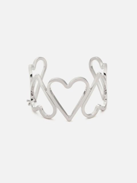 AMI Paris Oversize Upside Down Hearts Bracelet