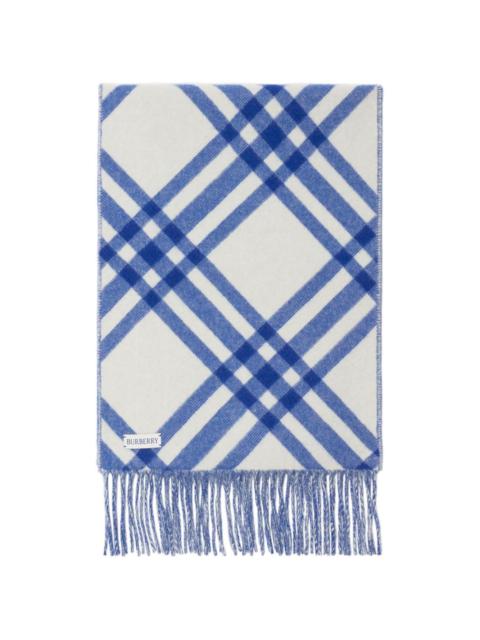 Burberry check cashmere scarf