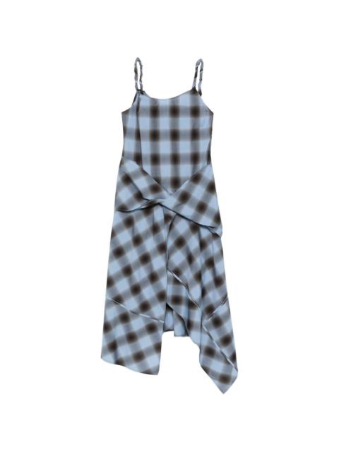 FENG CHEN WANG check-pattern midi dress