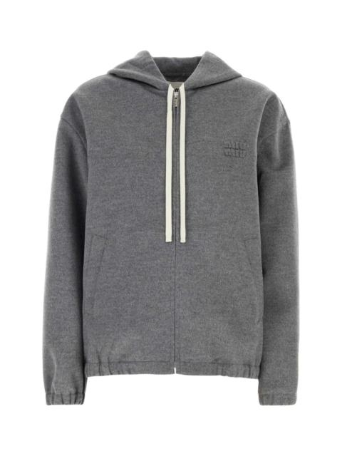 Miu Miu Miu Miu Women Grey Wool Blend Jacket