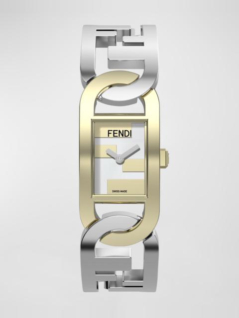 FENDI O’Lock Gourmette Watch, Two Tone