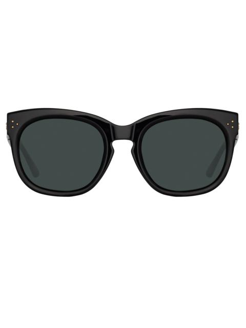 JENSON D-FRAME SUNGLASSES IN BLACK