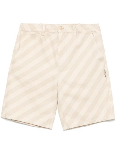 Marni striped denim shorts
