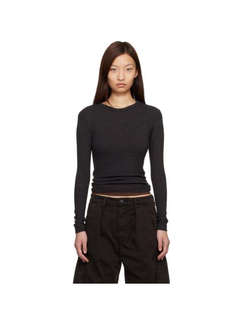 Brown Bina Crewneck T-shirt