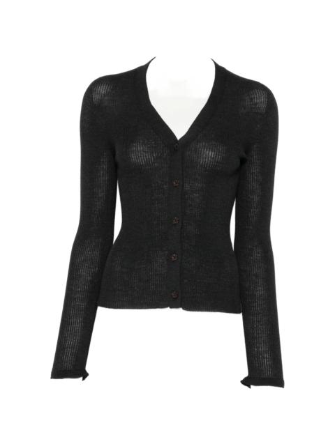 CECILIE BAHNSEN Cecilie Bahnsen Ribbed-knit V-neck Cardigan