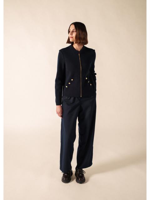 SAINT JAMES BOUSSOLE Wool Ponte Knit Jacket