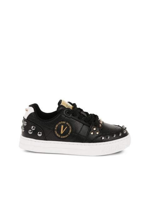 VERSACE Court 88 studded leather sneakers