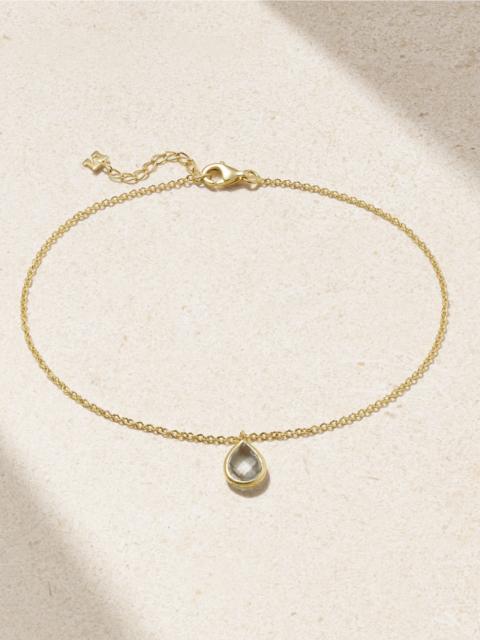 MATEO 14-karat Gold Amethyst Anklet