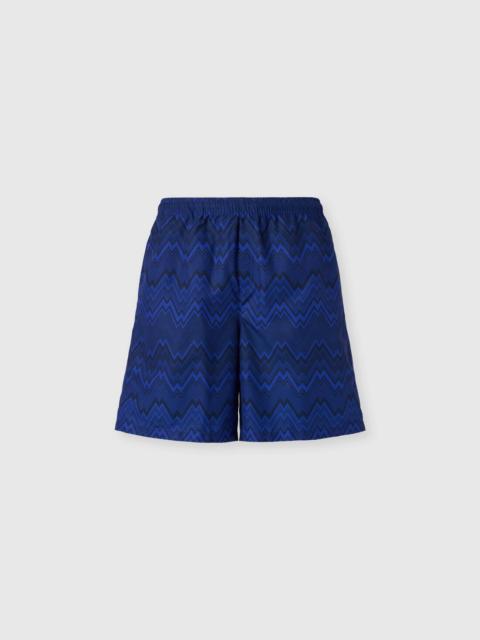 Missoni Long swim shorts with zig zag print