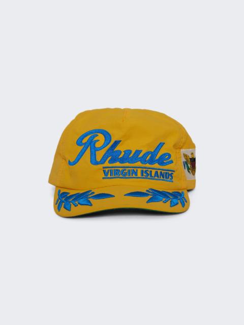 Rhude Rhude Virgin Islands Hat Yellow And Blue
