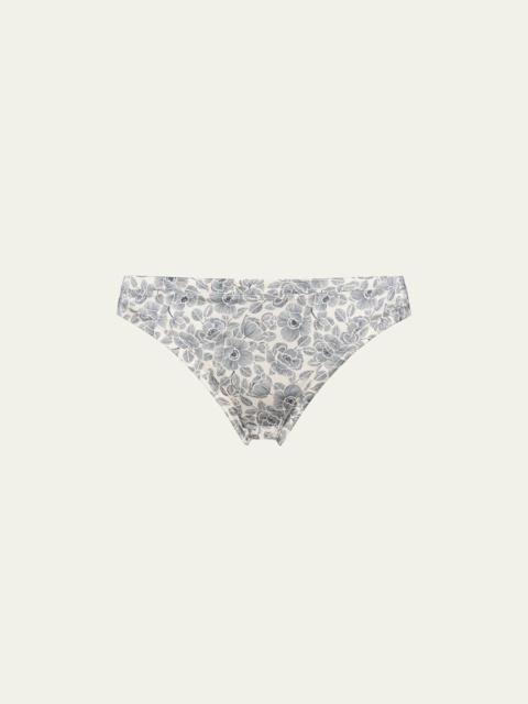 ERES Avoine Cheeky Floral-Print Briefs