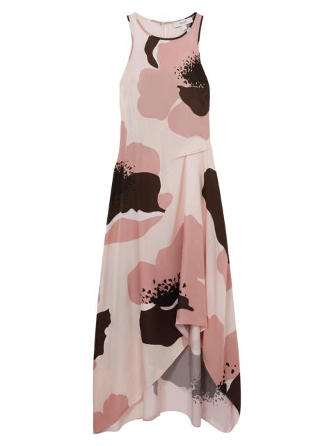 REISS Women's Michalie Floral Midi-Dress - Pink