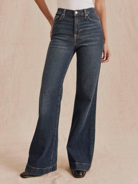 Splendid Modern Flare Jean in Dark Blue