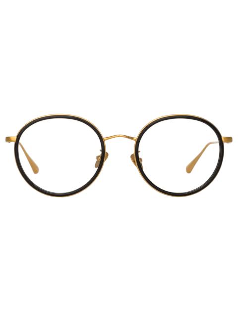SATO OVAL OPTICAL FRAME IN YELLOW GOLD
