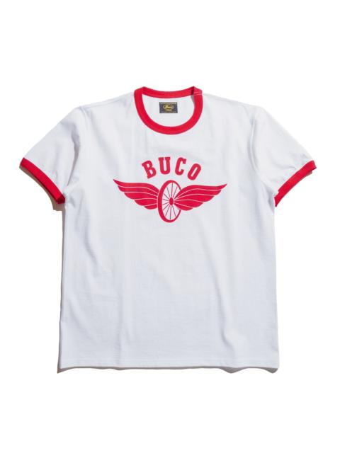 The Real McCoys BC25004 Buco Tee / Flying Wheel White/Red