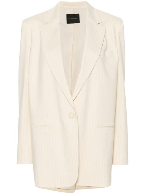 THE ANDAMANE single-breasted pinstriped blazer