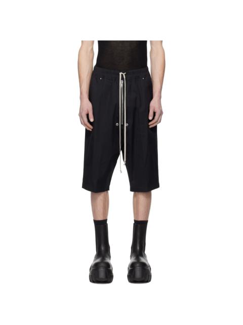 Rick Owens Black Hollywood Heavy Bela Pods Shorts