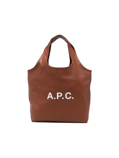 A.P.C. logo-detail shoulder bag