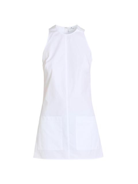 courrèges Women's Heritage Cotton Poplin Minidress - Blanc