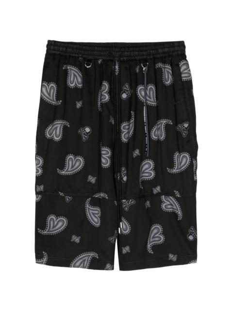 paisley-print bermuda shorts