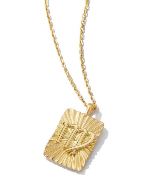 DAVID WEBB Virgo Zodiac Pendant Necklace