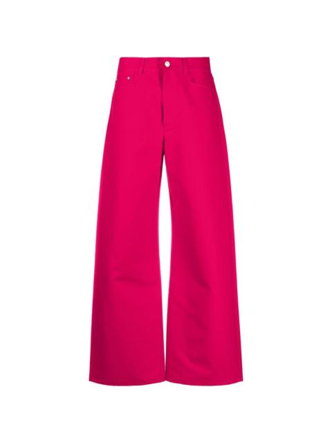 WANDLER wide-leg cotton trousers