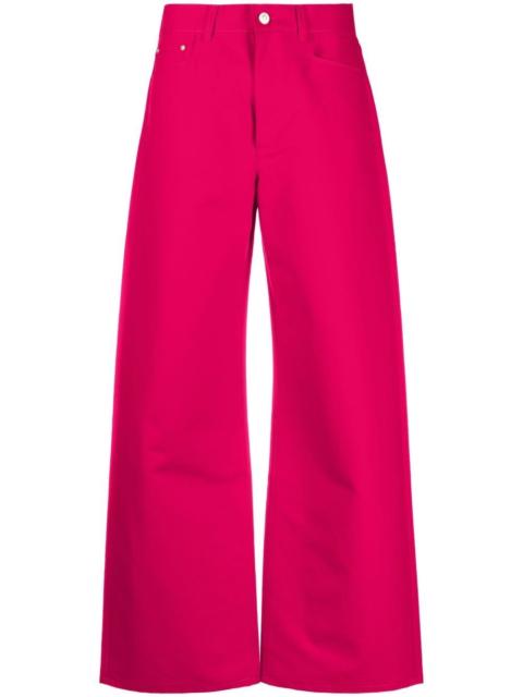 WANDLER wide-leg cotton trousers