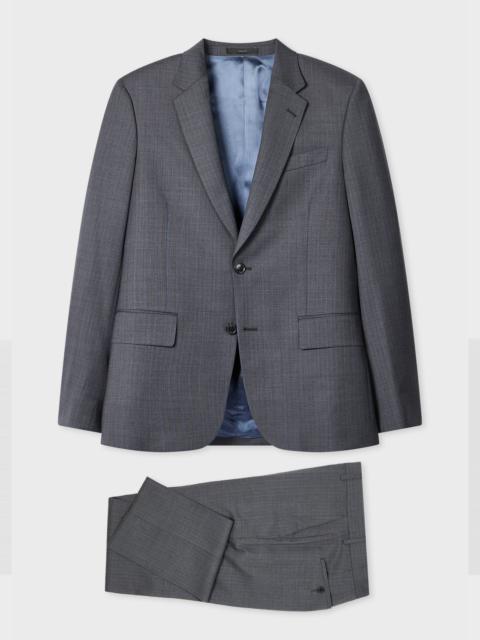 Paul Smith The Soho - Tailored-Fit Grey Stripe Tropical Wool Suit