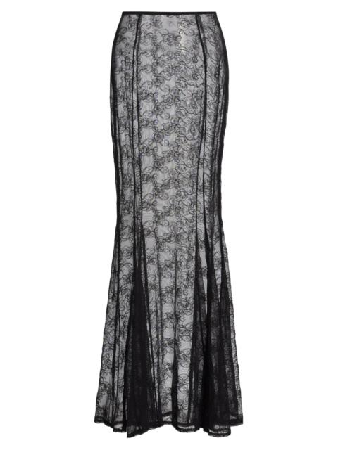 KIKI DE MONTPARNASSE Women's La Rose Lace Maxi Skirt - Black