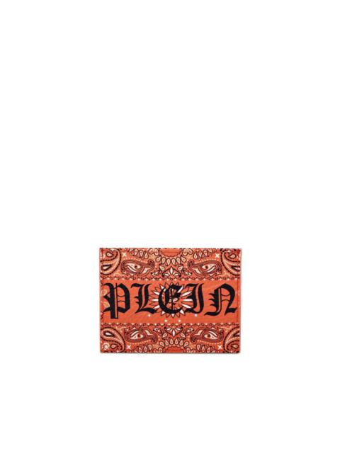 PHILIPP PLEIN Gothic Plein paisley-print cardholder