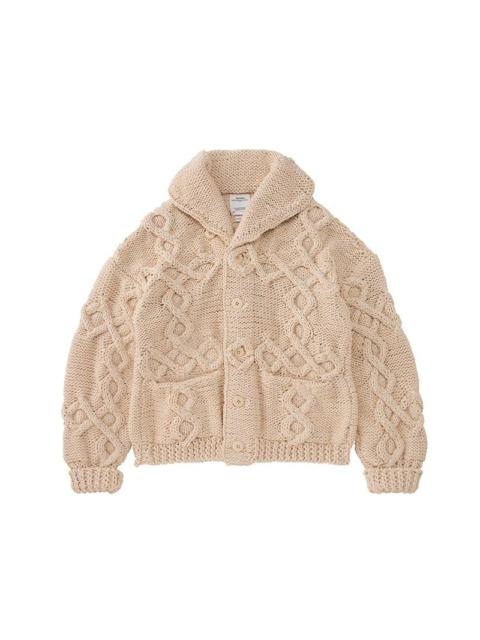 visvim COWICHAN SB HAND-KNIT IVORY