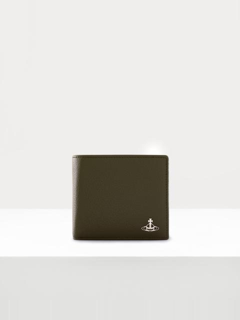 Vivienne Westwood GRAIN LEATHER MAN WALLET WITH COIN POCKET