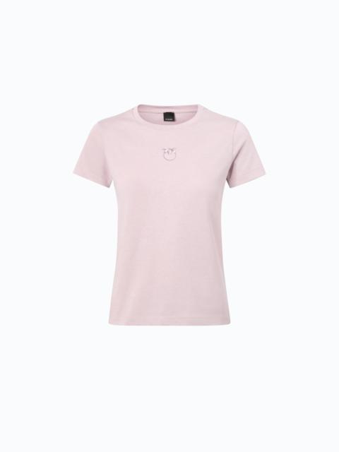 PINKO T-SHIRT WITH LOVE BIRDS LOGO