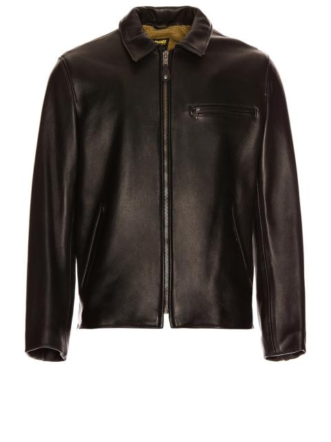 Schott Collar Lamb Leather Jacket