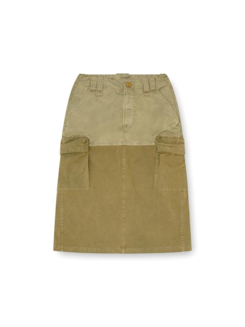 Diesel CARGO MIDI SKIRT IN COTTON AND NYLON