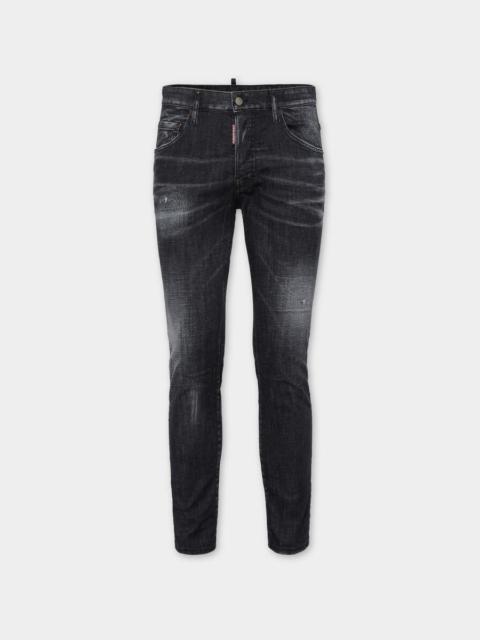 DSQUARED2 BLACK EASY WASH SKATER JEANS