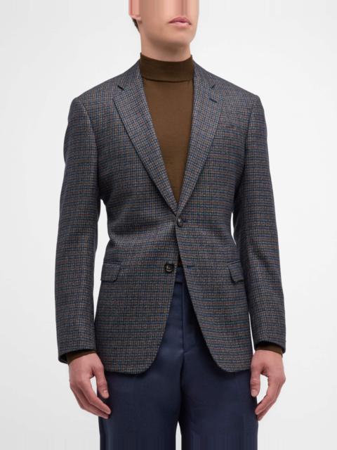 Men's Wool-Cashmere Plaid Sport Coat