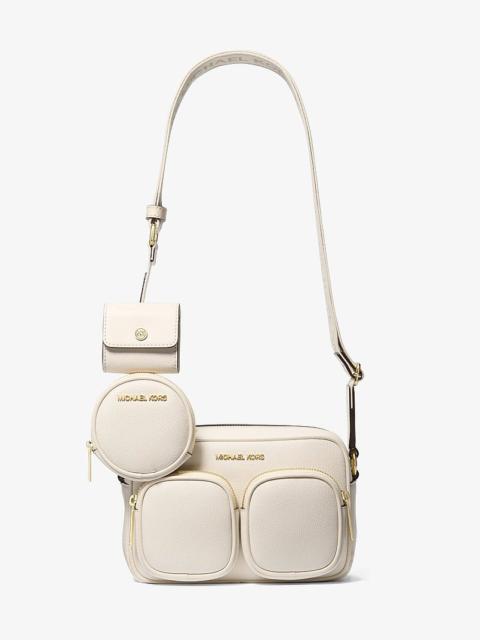 MICHAEL KORS Jet Set Travel Medium Leather Messenger Bag
