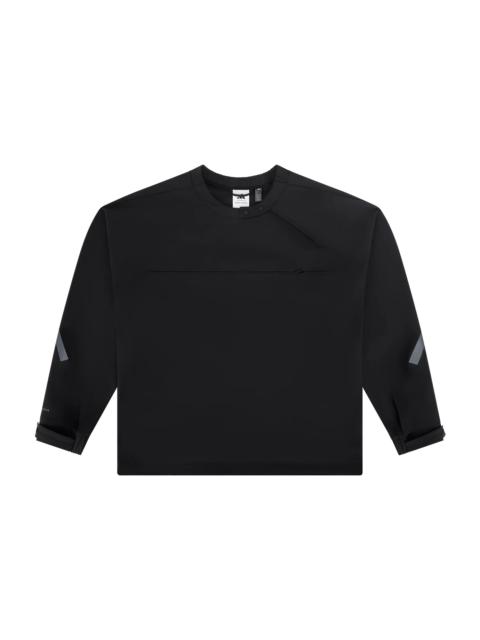 entire studios Z.N.E. HALF ZIP WOVEN BLACK