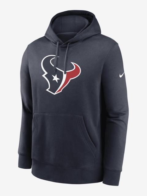 Nike Houston Texans Rewind Club Logo Men’s Nike NFL Pullover Hoodie