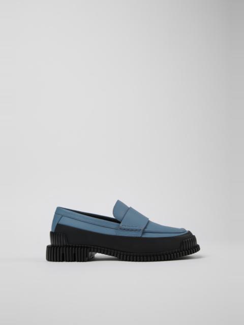 CAMPER Pix Gray and Black Leather Loafer for Women