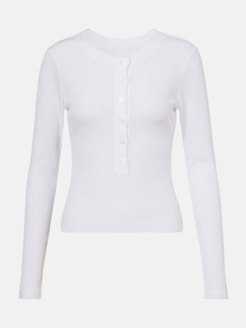 Citizens of Humanity Varra ribbed-knit Henley shirt