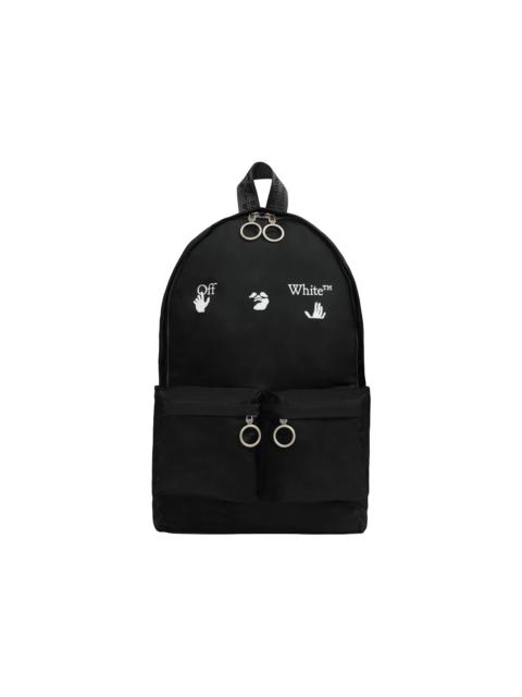 Off-White OFF-WHITE Logo Quote Backpack Black/White