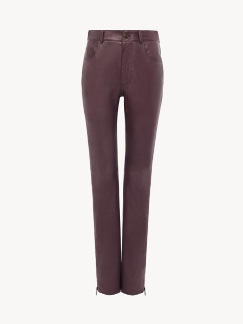 Chloé SLIM PANTS IN LEATHER